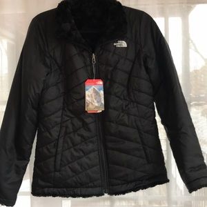 Reversible, Fuzzy North Face Jacket